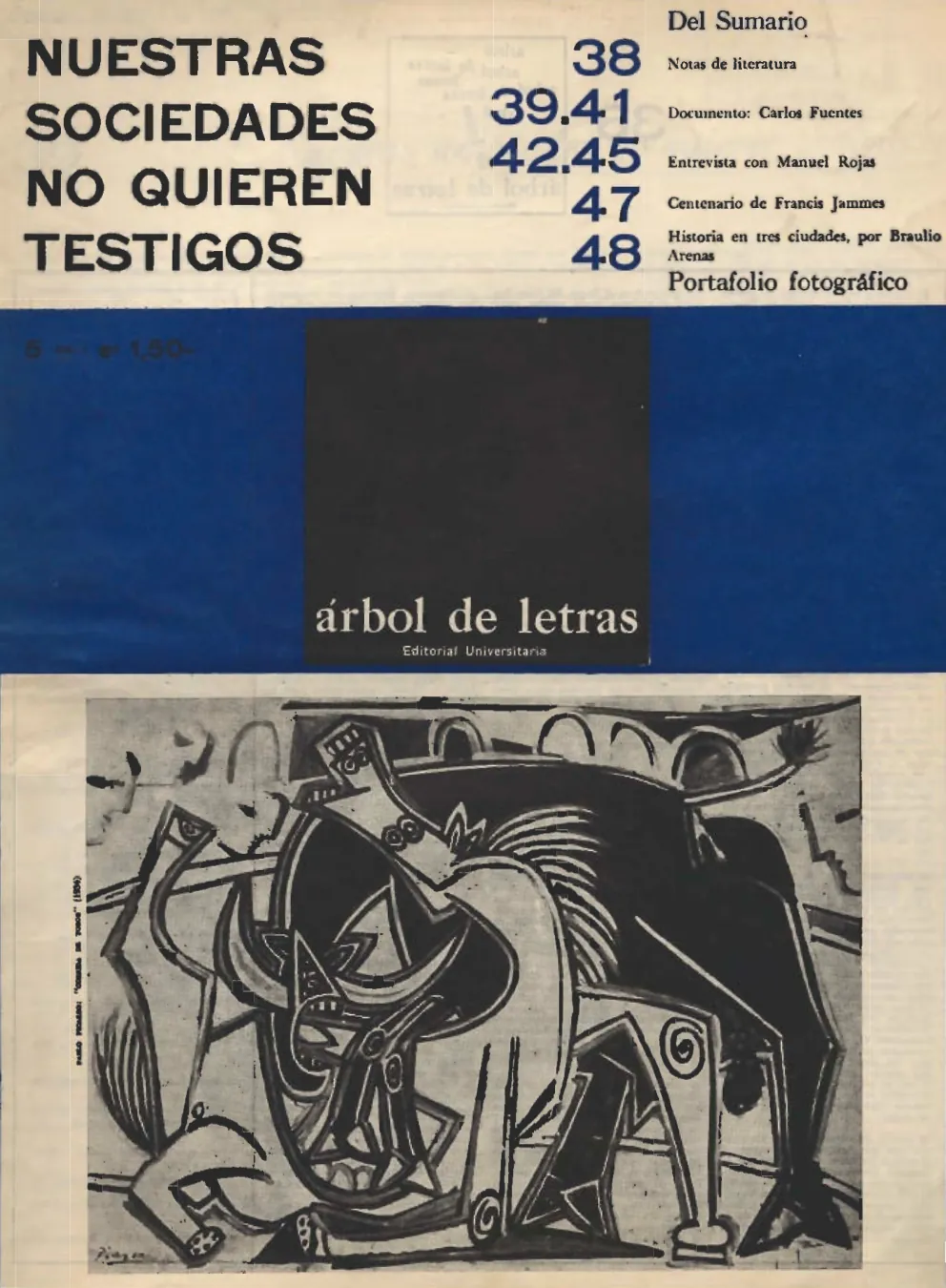 Revista Árbol de Letras, Santiago de Chile, 5 de abril de 1968