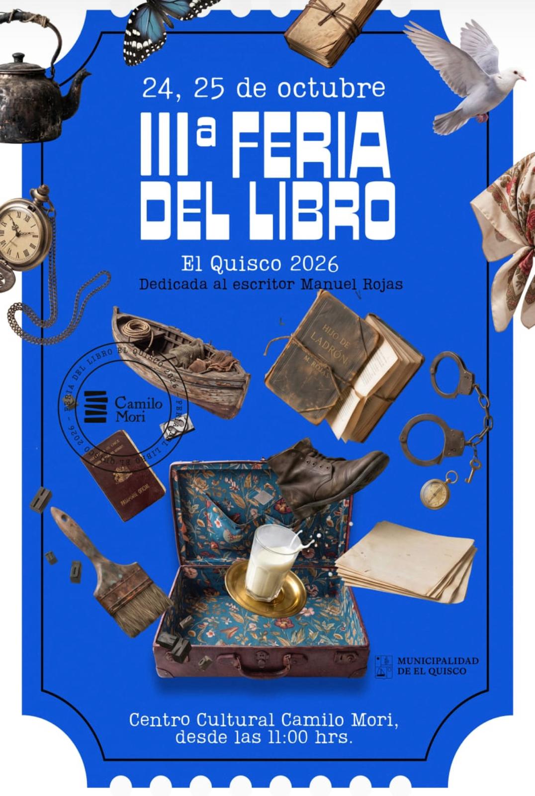 III Feria del Libro - El Quisco 2026 - Dedicada a Manuel Rojas